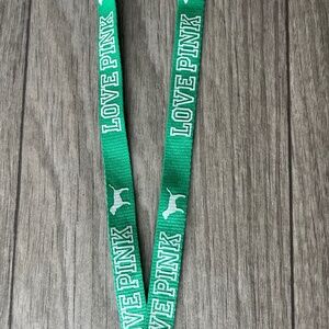 Love Pink vs Victoria’s Secret dog lanyard green brand new